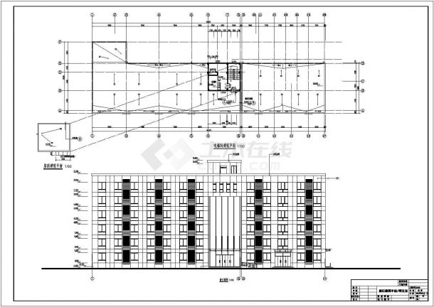 【安徽】某地某多层办公楼建筑设计施工图-图二