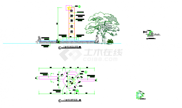 【晋江】廉租住房小区景观设计全套施工图-图二