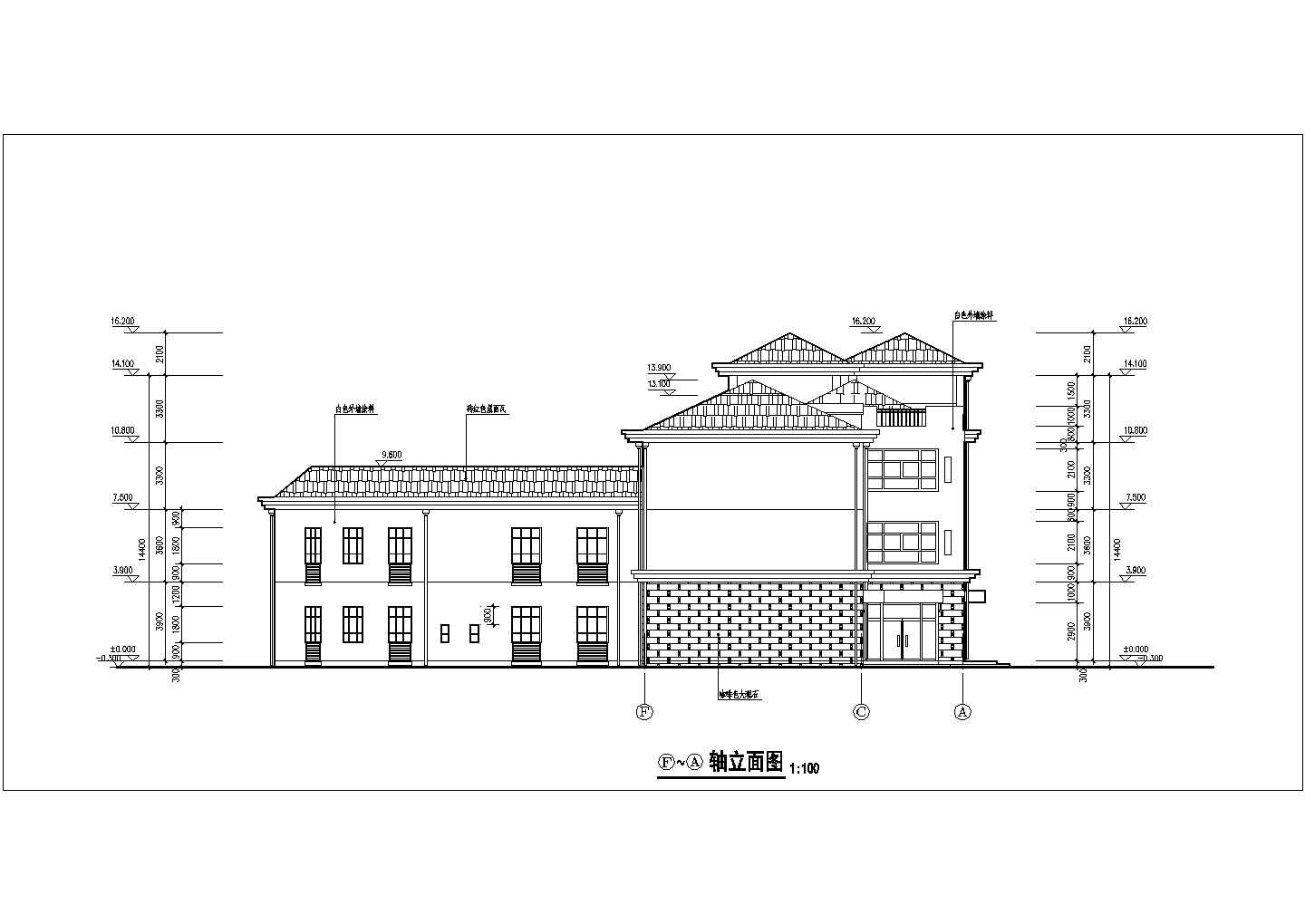 苏州市住宅区临街商铺CAD建筑图
