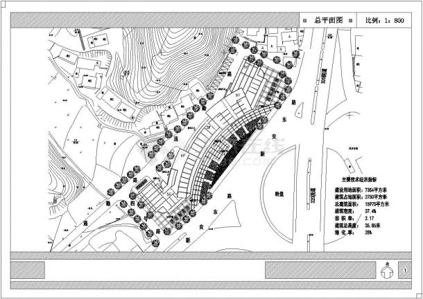 上海市某区建行开发公司CAD施工图-图二