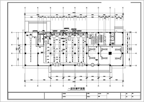 云南某地区三层综合办公楼空调暖通设计cad图-图二
