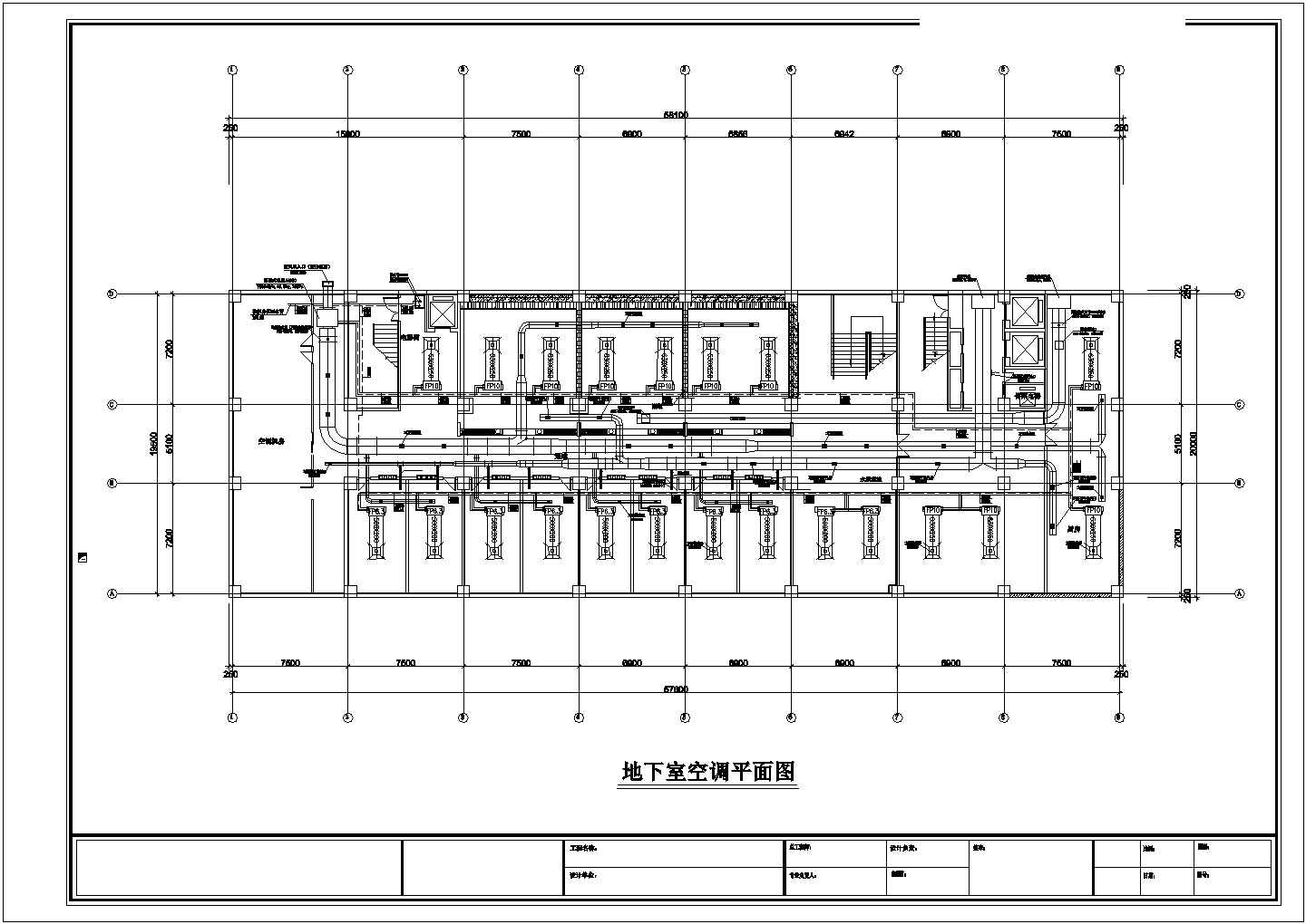 云南某地区三层综合办公楼空调暖通设计cad图