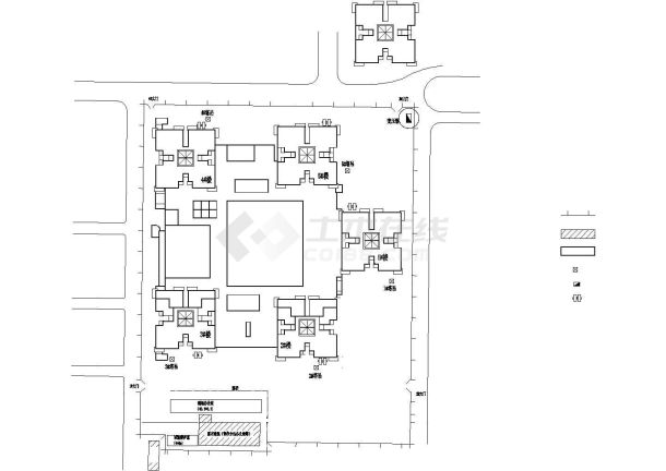 三里河南区危改工程东二区塔台住宅楼变压器布置cad图纸-图一