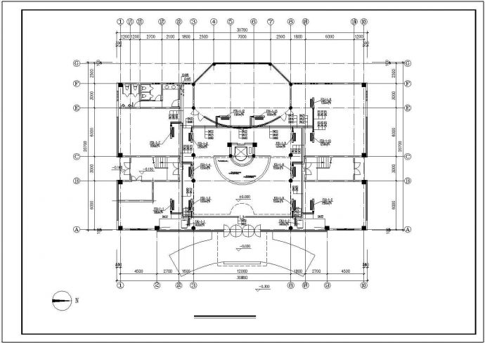 多层办公楼中央空调系统设计施工图（风冷往复式冷水机组）_图1