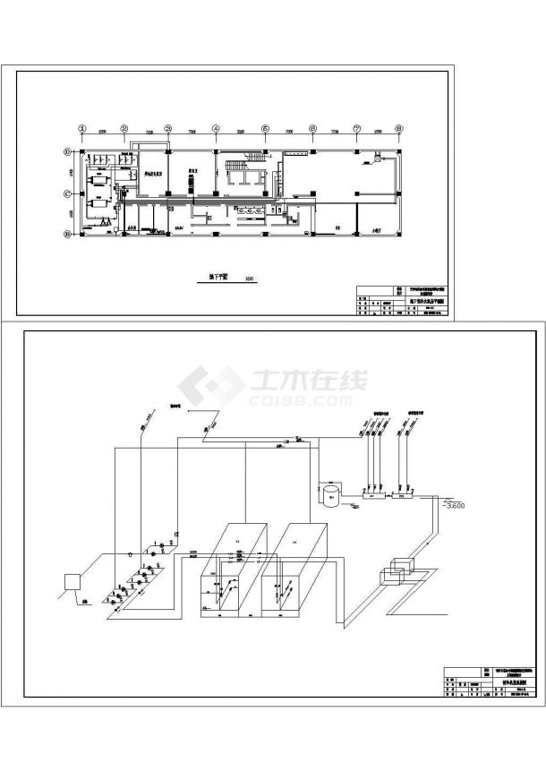 [天津]某综合楼暖通空调设计cad施工方案图-图一