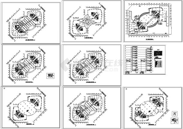 7层办公楼综合布线CAD图纸-图一