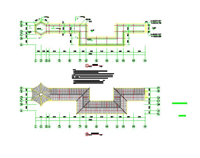 亭子建筑结构设计cad图纸_图1