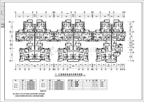 某地高层住宅楼电气设计CAD施工图-图二