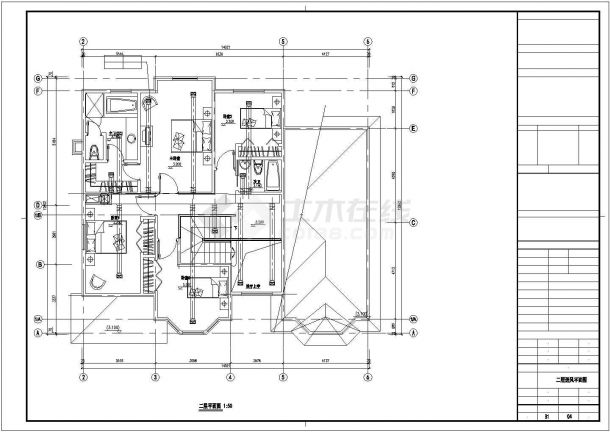 【山西】某别墅中央空调平面设计图-图二