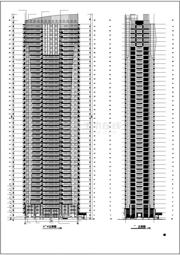 【福建省】某8#超高层住宅楼建筑施工图-图一