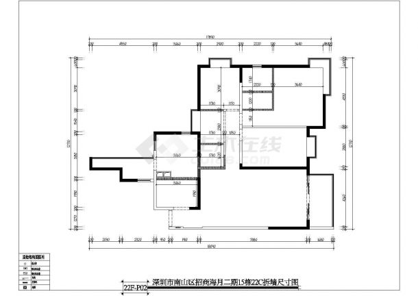 简欧风格四室两厅家装设计CAD平面图纸-图二