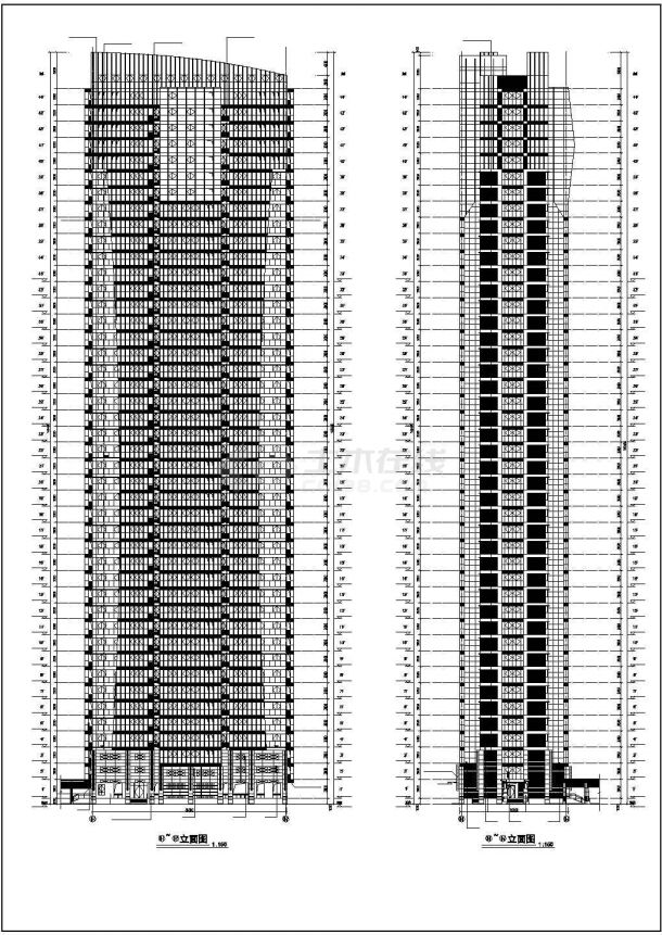 【福建省】某10#超高层住宅楼建筑施工图-图一