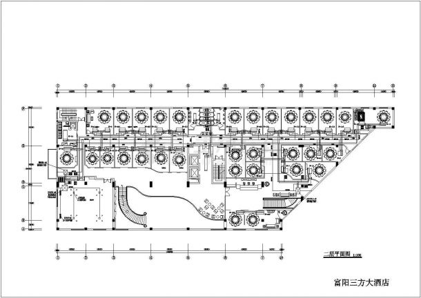 酒店八层中央空调平面设计图（全套）-图二