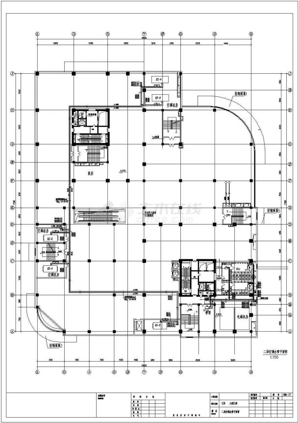 杭州某地区公寓空调通风暖通设计cad施工图-图二