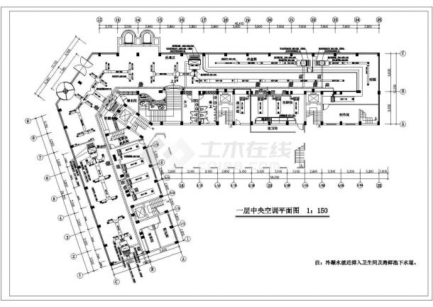某地区大酒店中央空调安装工程设计图纸-图二