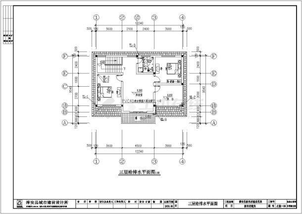 某地区三层住宅电气建筑设计施工图-图二