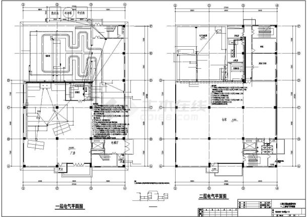 某工业厂房电气设计施工图（共6张）-图一