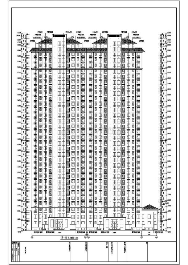 【河南省】某高层住宅楼建筑设计施工图-图二