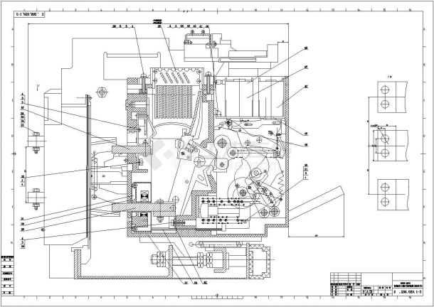 DW45-2000抽屉式万能断路器结构设计图-图一