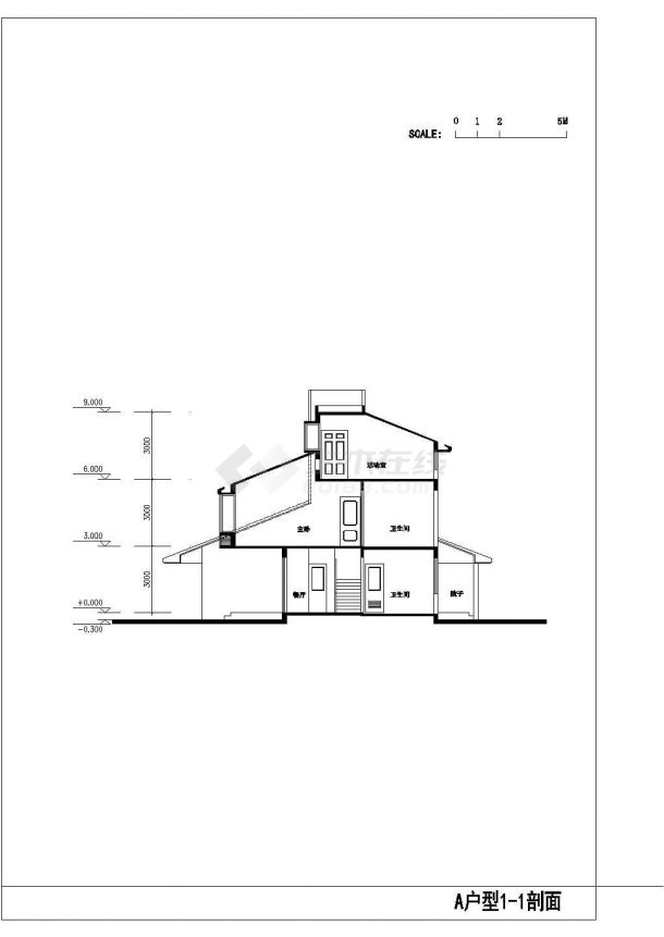 新世纪农村住宅楼建筑设计方案图纸-图一