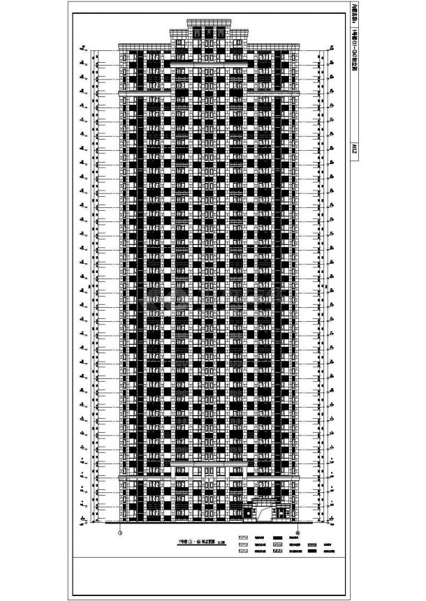 某33层剪力墙结构高层住宅楼建筑结构全套施工图-图一