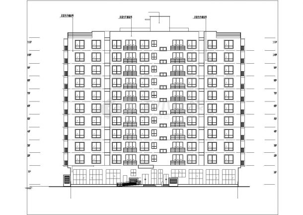 某市大型公寓详细建筑施工图（全套）-图一