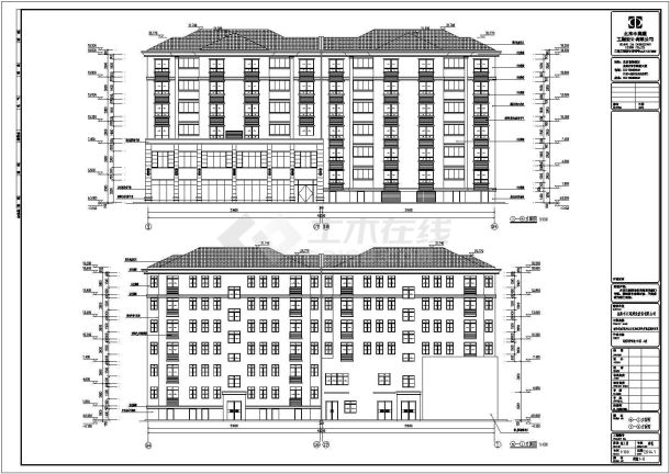 某地6层拆迁居民安置房工程建筑、结构全套施工图-图一