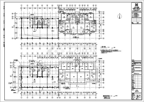 某地6层拆迁居民安置房工程建筑、结构全套施工图-图二