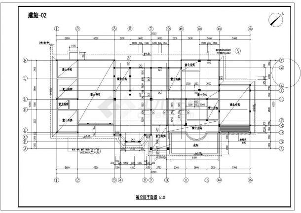 某3层砖混结构别墅建筑和结构全套施工图（带效果图）-图二