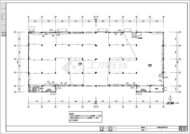 某地厂房车间电气详细设计施工图（含说明）-图二