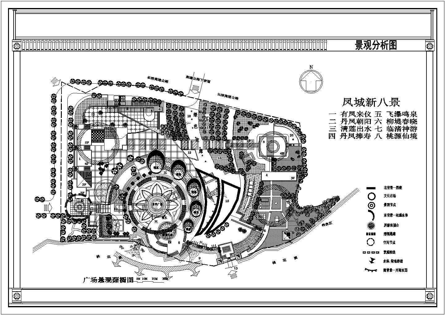 某地区广场景观规划设计平面CAD图