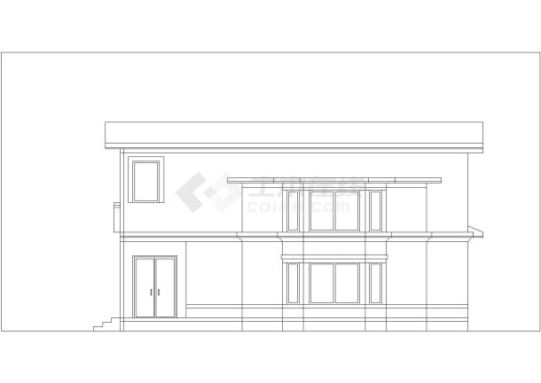 青海省中部某城市某小区CAD建筑图-图二