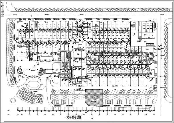 北方某城市中小型商场水源热空调系统设计cad图-图一