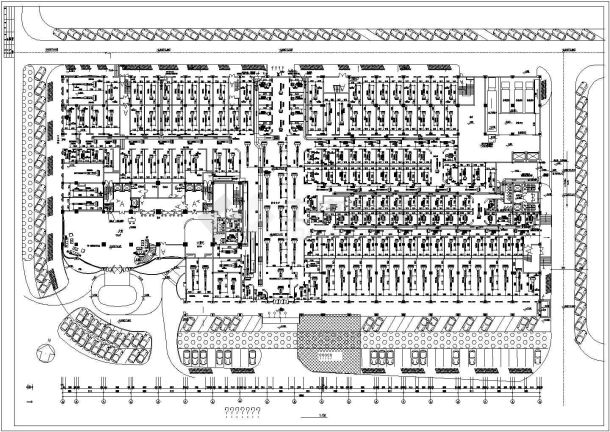 北方某城市中小型商场水源热空调系统设计cad图-图二