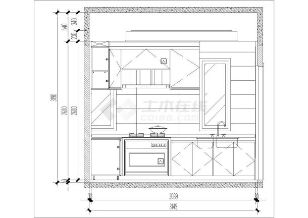 【广州】欧式风格复式两层住宅室内装修施工图（附效果图）-图一