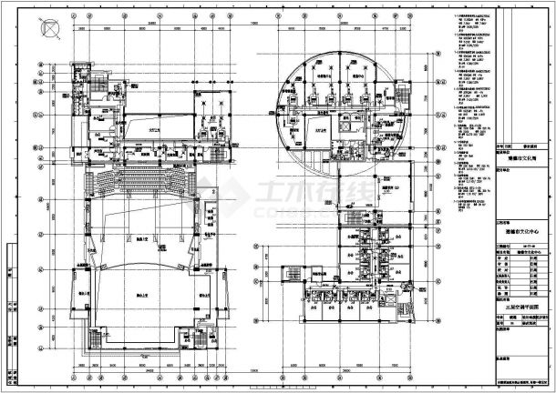 浙江某地区活动中心中央空调系统设计全套cad图-图二