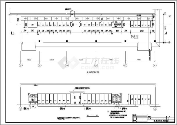 某工业厂房车间电气设计图（共7张）-图二