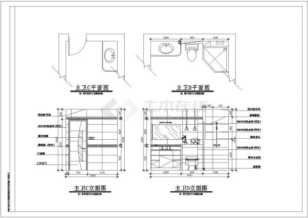 某日式高档别墅建筑方案设计施工图-图二