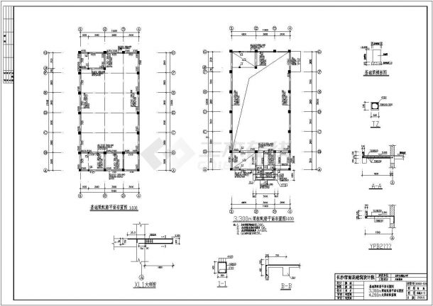 动氮操场结构和建筑施工图（加计算书）-图二