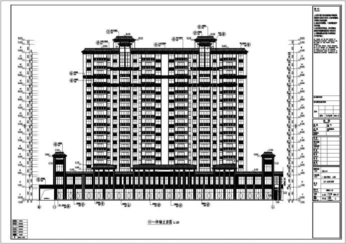 【浙江】二十八层简欧风格安置房小区建筑施工图_图1