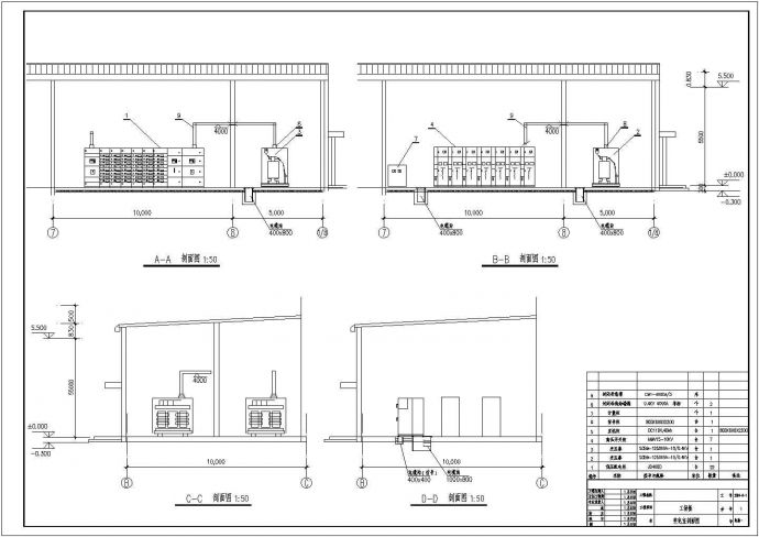 某变电室设计工程图纸CAD原图纸_图1