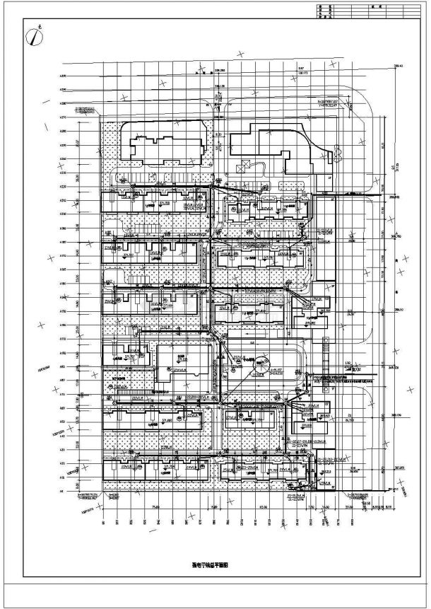 某小区电气总设计工程图CAD图纸-图二