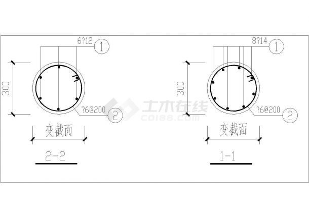 某县浇坡屋面结构构造CAD原图（全套）-图二