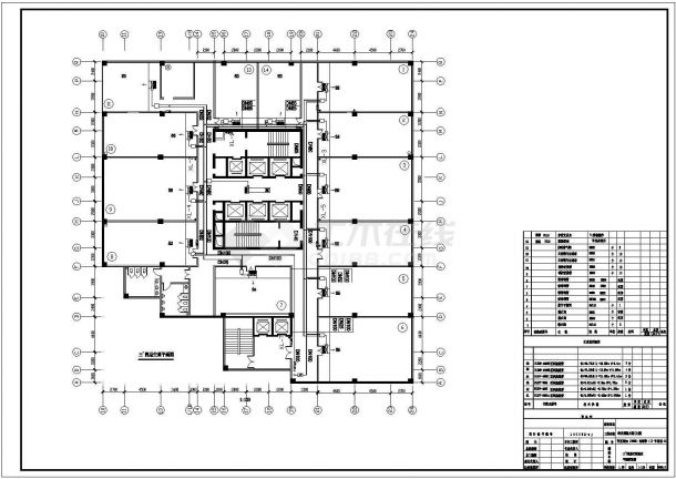 【江西】某商场办公楼空调通风系统设计施工图（水环热泵系统）-图一