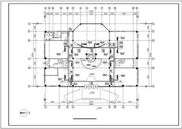 【湖南】某地多层办公楼中央空调系统设计施工图（风冷往复式冷水机组）-图一
