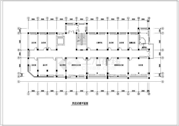 多层行政办公楼采暖系统设计施工图（含给排水设计）-图二