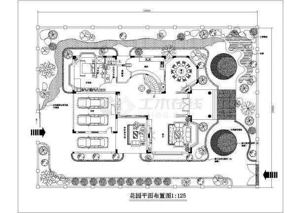 现代三餐层别墅室内装修设计方案图-图二