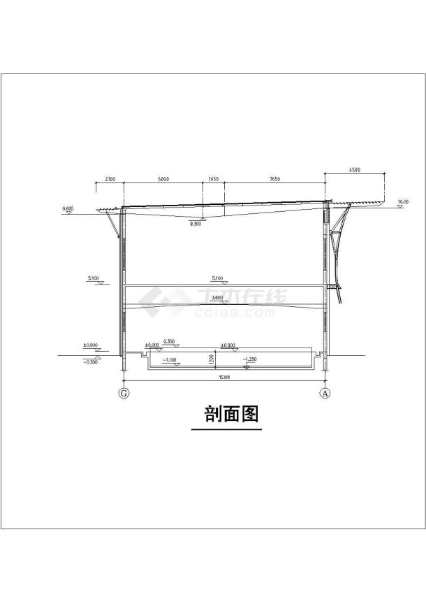 南京市市区某处体育训练馆CAD方案图-图一