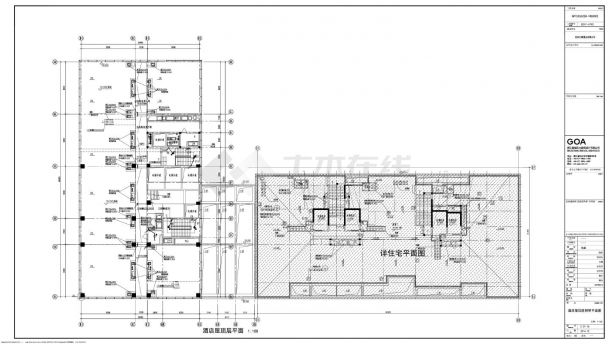 临平大东安社区B-10地块项目，E-21-16酒店屋顶层照明平面图CAD图.dwg-图一