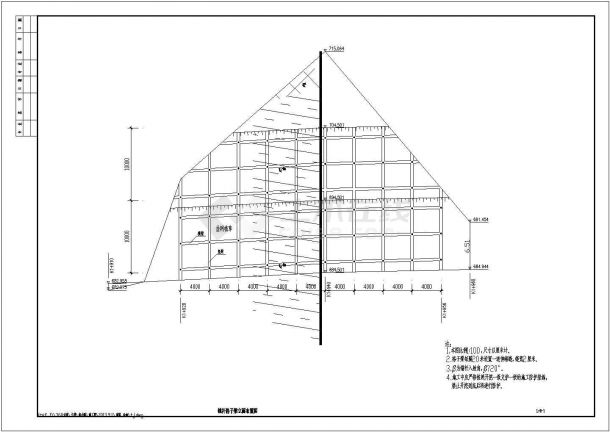 格子梁-高边坡防护处理CAD-图二